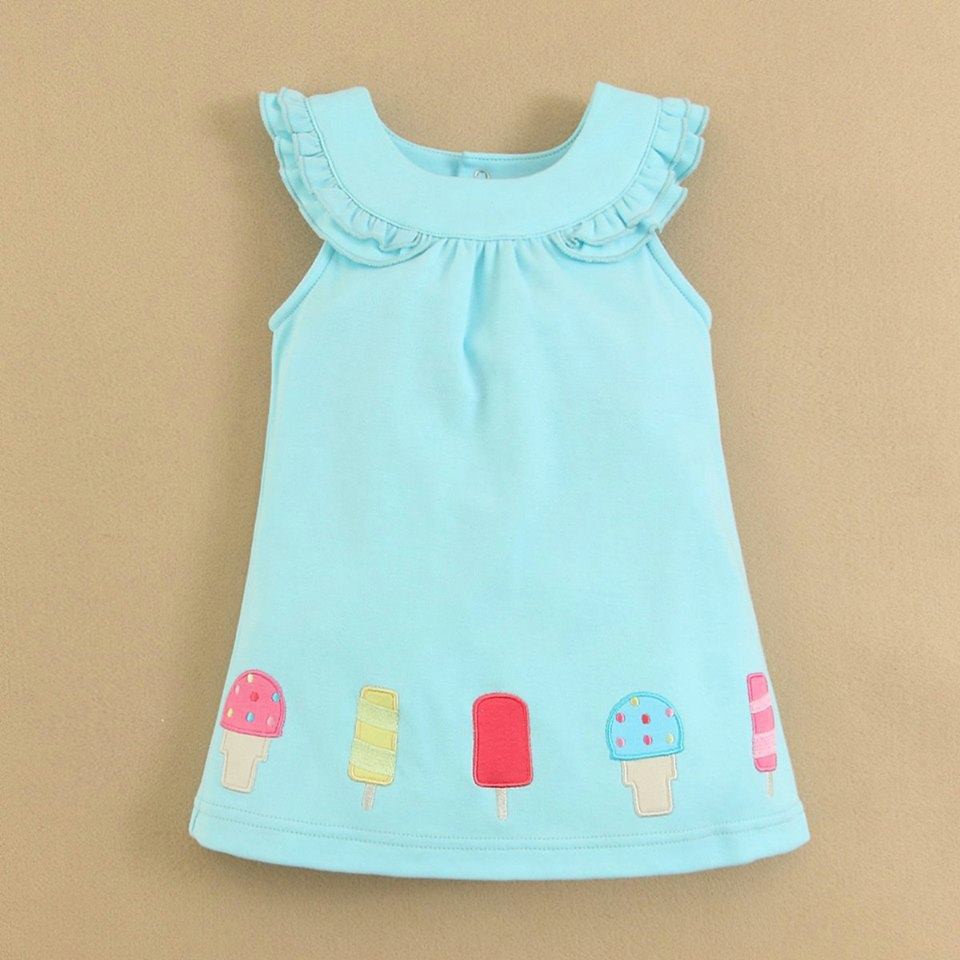 DRESS ICE CREAM BLUE / BAJU ANAK / MOM&amp;BAB