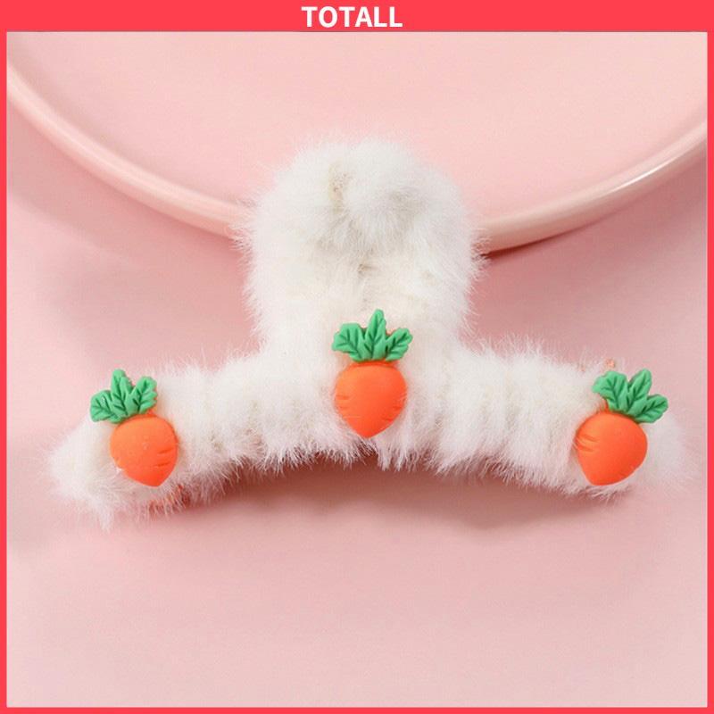 COD Love Plush Hairpin Fashion Imitasi Kelinci Rambut Temperamen Curling Clip-Totall