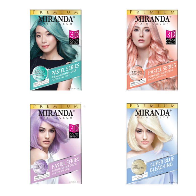 MIRANDA Pastel Series Permanent Hair Color 2×30ml