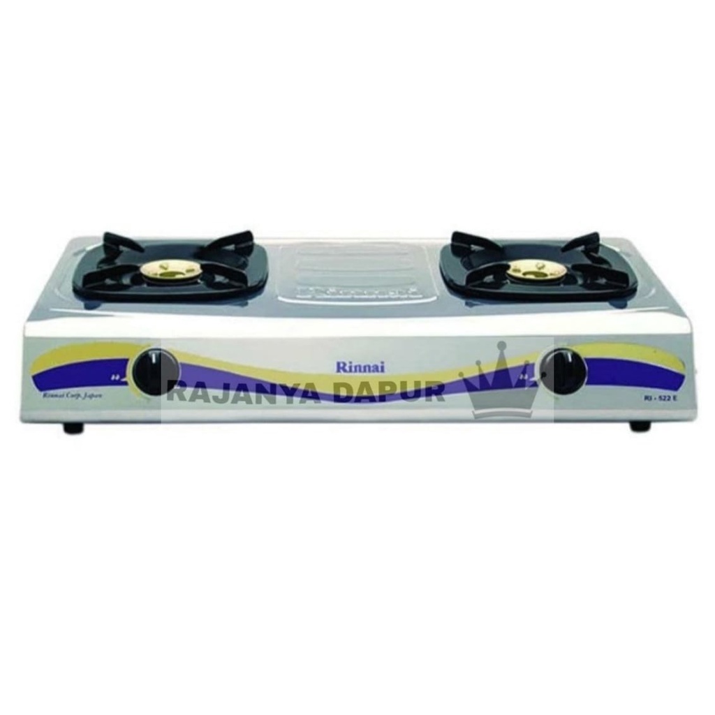 Kompor rinnai 2 tungku Ri 522e - kompor rinnai 2 mata stainless