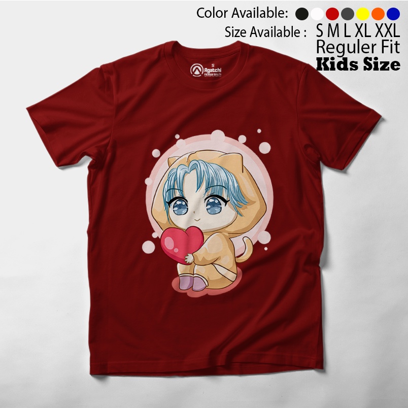 Baju Kaos Atasan Anak Perempuan Anime Girl