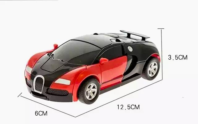 Mainan mobil bisa berubah transformer tanpa baterai dan remote, tahan banting