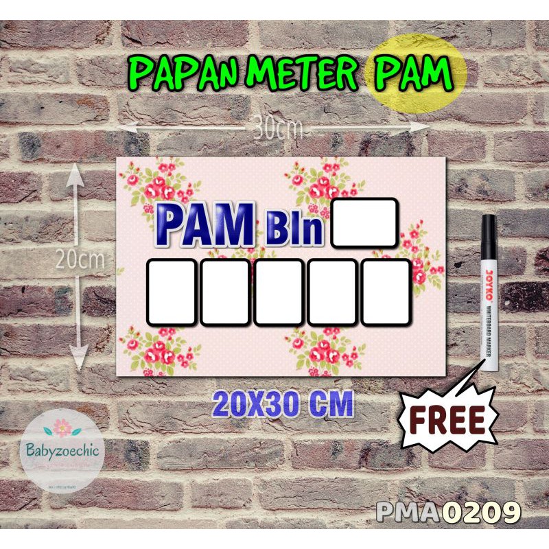 

Zoe Papan Meter Listrik PLN PAM motif Unik - Shabby 09