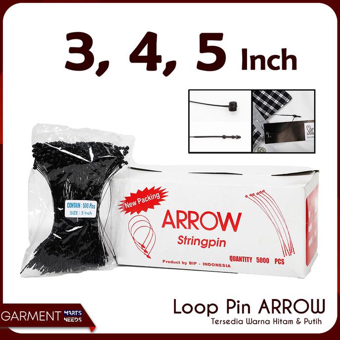 

Ready...Ready...Ready...] Loop Pin / String Pin Isi 5000Pcs Ukuran 3 Inch - Hitam