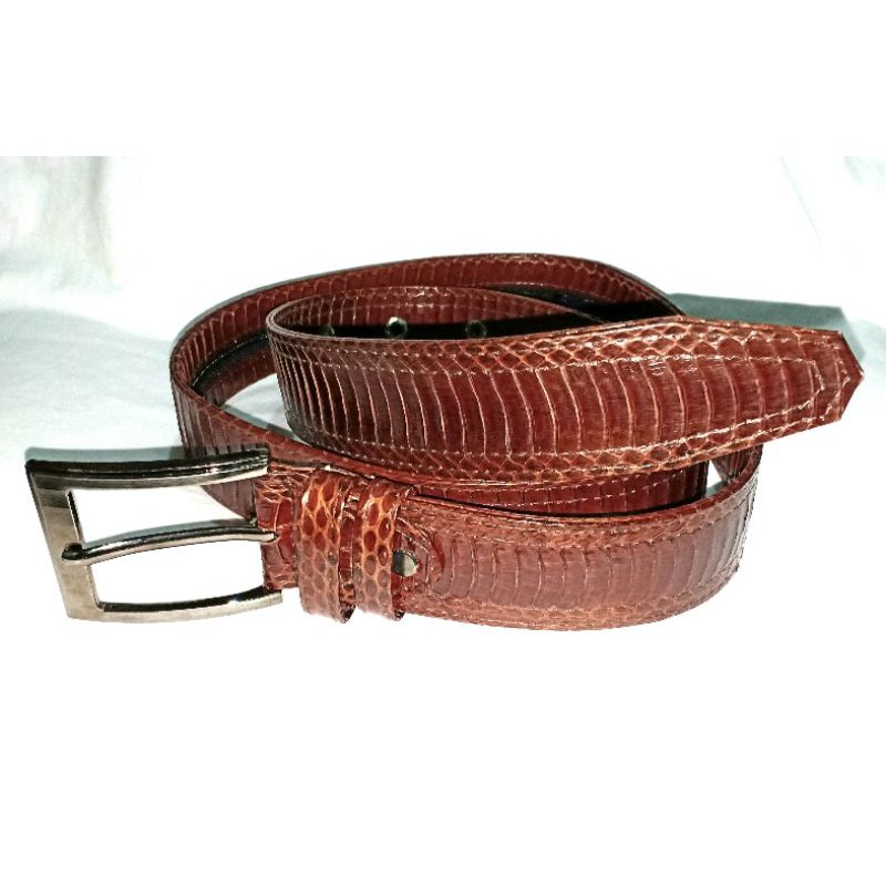Sabuk kulit Ular Cobra Asli..