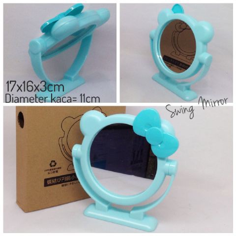 

SALE OBRAL Cermin Stand Putar Pita Biru