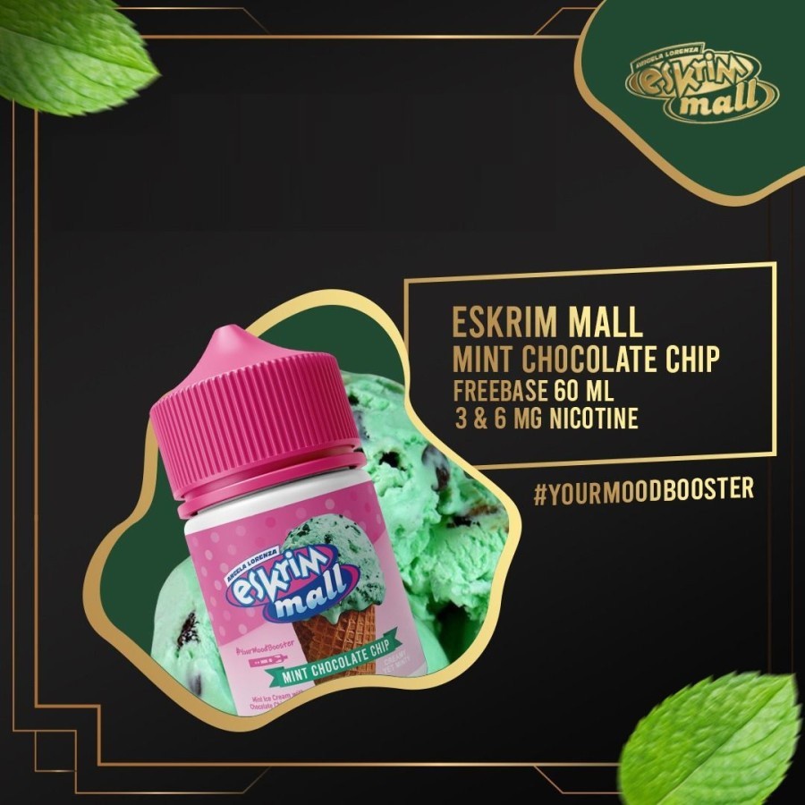 Es Krim Mall Mint Chocolate Chip 60ML by Platinum Berpita Cukai