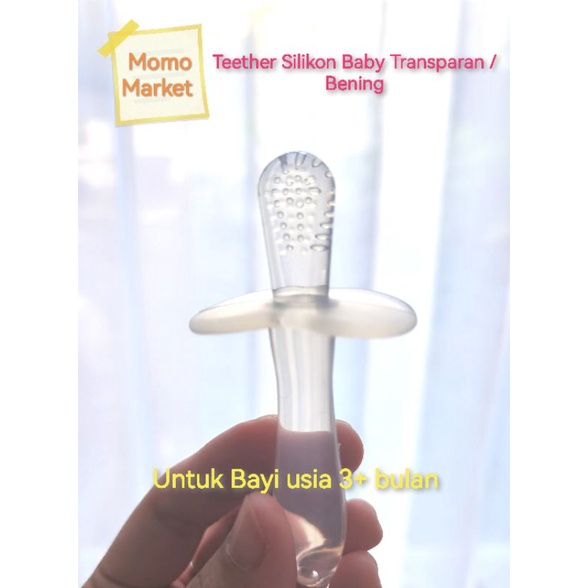 Teether Silikon Baby Putih