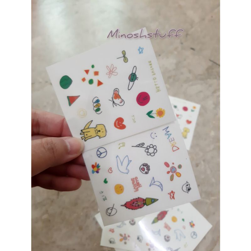 Tatto Stiker Temporarry NCT Hello Future Fanmade