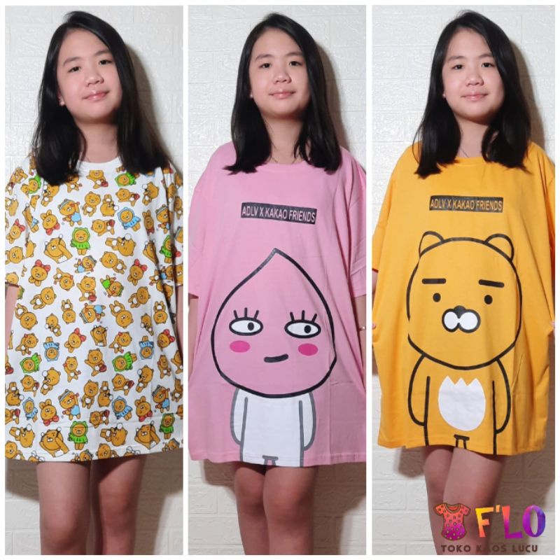 Size XXL (2XL) (LD115 LD120 LD125) - Kaos Over Size - Jumbo - Big Size - Plus Size - Size Besar - Ob