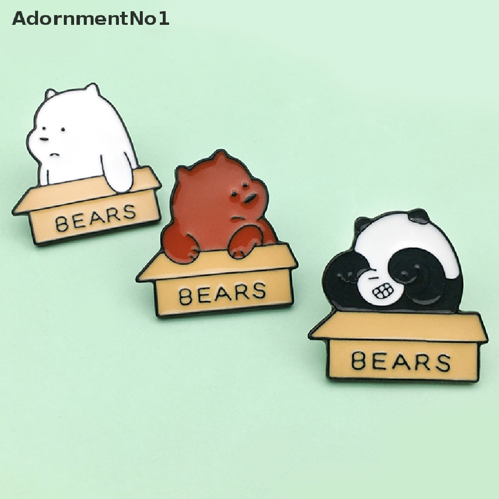 (AdornmentNo1) Bros Pin Enamel Bentuk Panda Kecil Untuk Aksesoris Pakaian