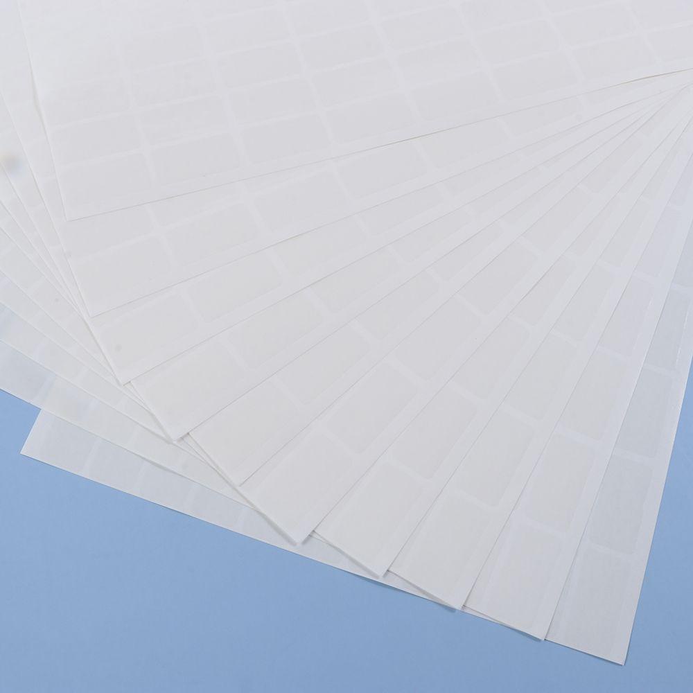 CHOOKYY 1000pcs Sealing Sticker Vinyl Label Perekat Diri PVC Transparan