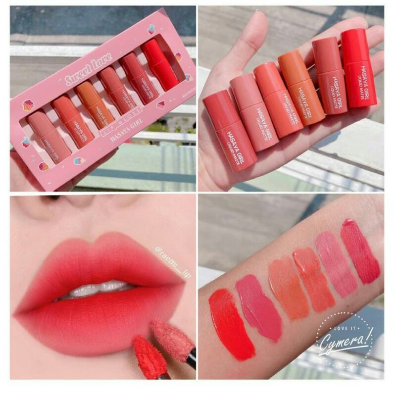 Hasaya Girl Lipgloss matte isi 6 / Box