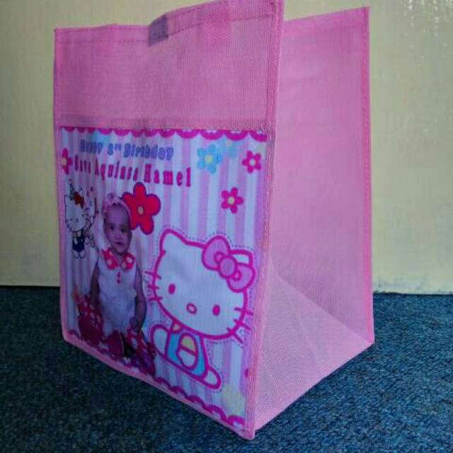 

Tenteng Vinil Custom tas souvenir pernikahan tujuh bulanan khitanan ulang tahun wedding custom