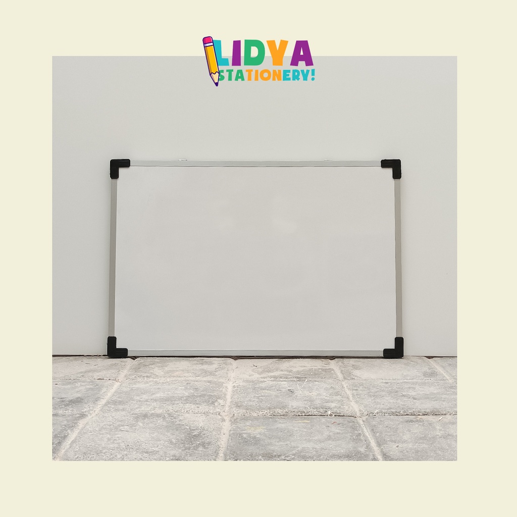 

Whiteboard MAGNETIC Alumunium [Size 40cmx60cm] Papan tulis