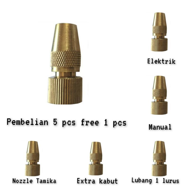 Nozzle appolo extra kabut lubang 1