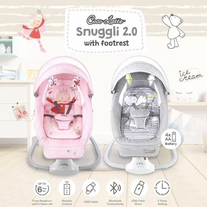 Cocolatte Swing Snuggli 2.0 with Extra Foot Rest- Ayunan Bayi Elektrik HOT PROMO