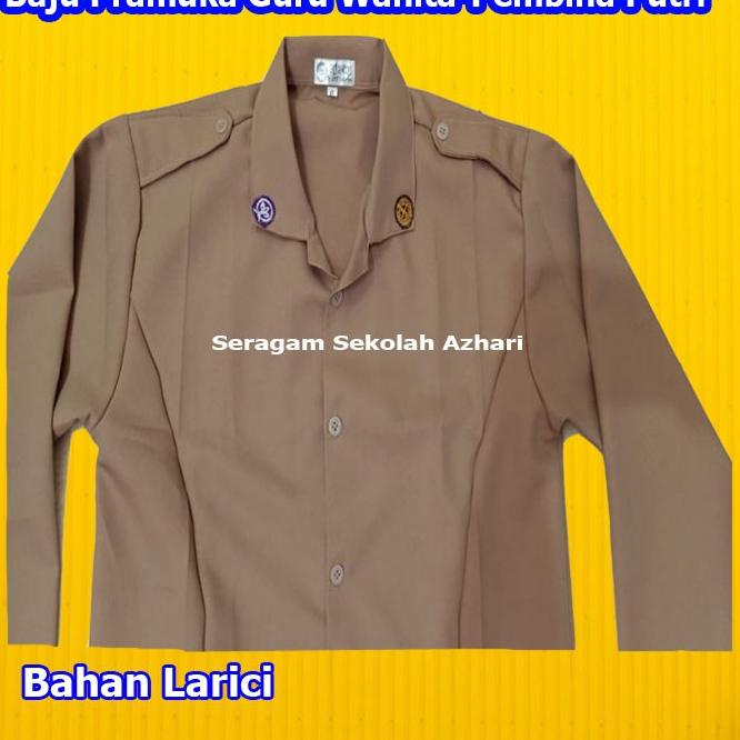 (D-UOQ {✔) Baju Pramuka Guru Wanita-Seragam Pramuka Pembina Guru Putri-baju pramuka pembina-Seragam 