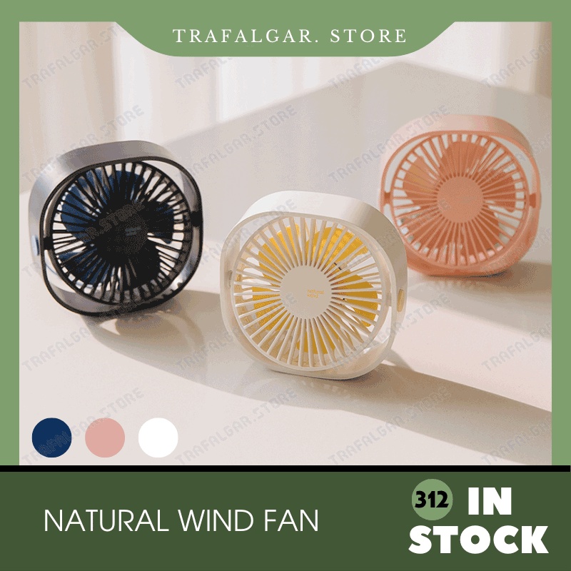 COD✔NATURAL WIND FAN kipas mini USB musim panas kantor kipas meja kecil ultra-tenang 312