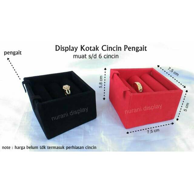 Pajangan Box Kotak Cincin Pengait Display