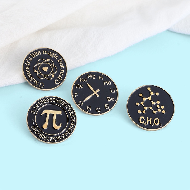 Bros Pin Enamel Desain Science Is Real Magic Element Kimia Untuk Anak