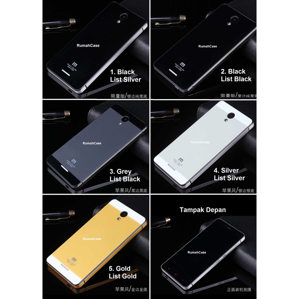 BARU XIAOMI REDMI NOTE 2 / NOTE2 PRIME - BACKCASE TEMPERED GLASS CASE COVER