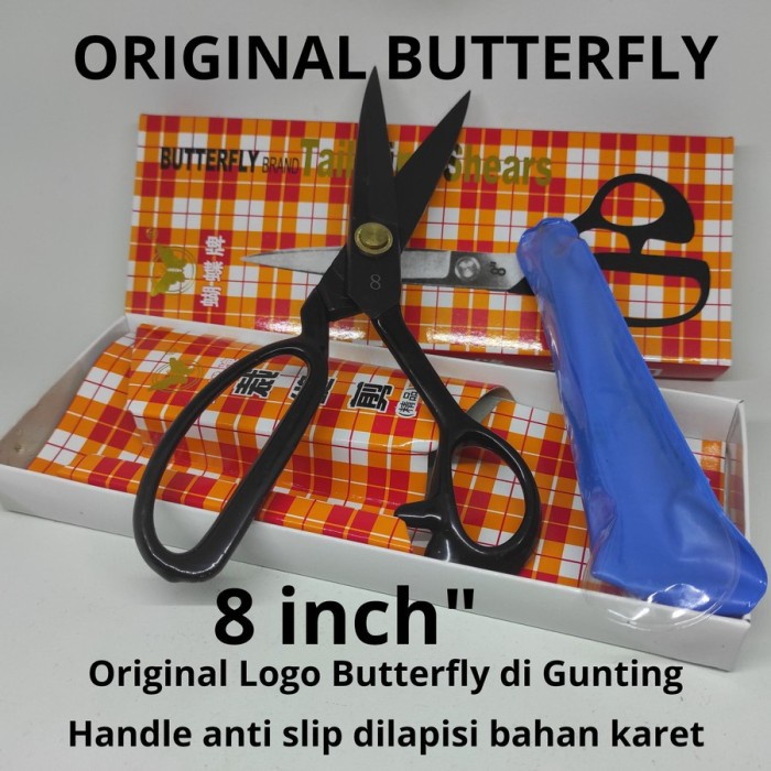 

Butterfly tailoring shears - Gunting kain 8mm bahan baja