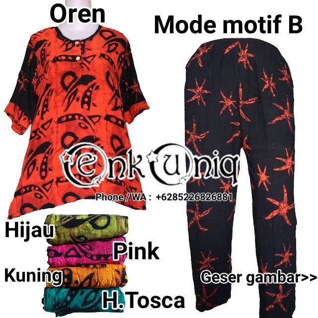 Setelan Piyama Batik Cap Baju Setelan Batik Cap Setelan Piyama Batik Cap Baju Setelan Batik Cap
