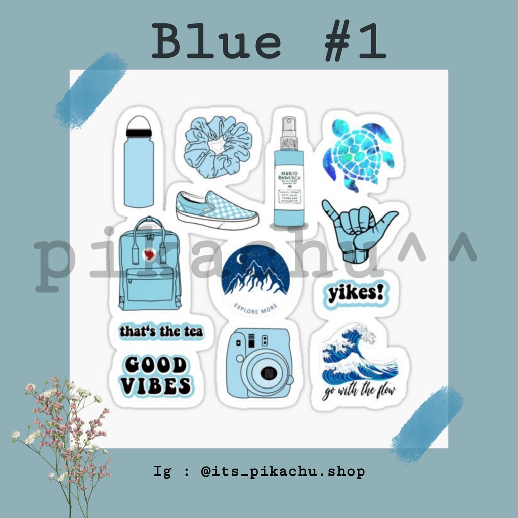 

Sticker Aesthetic Blue #1