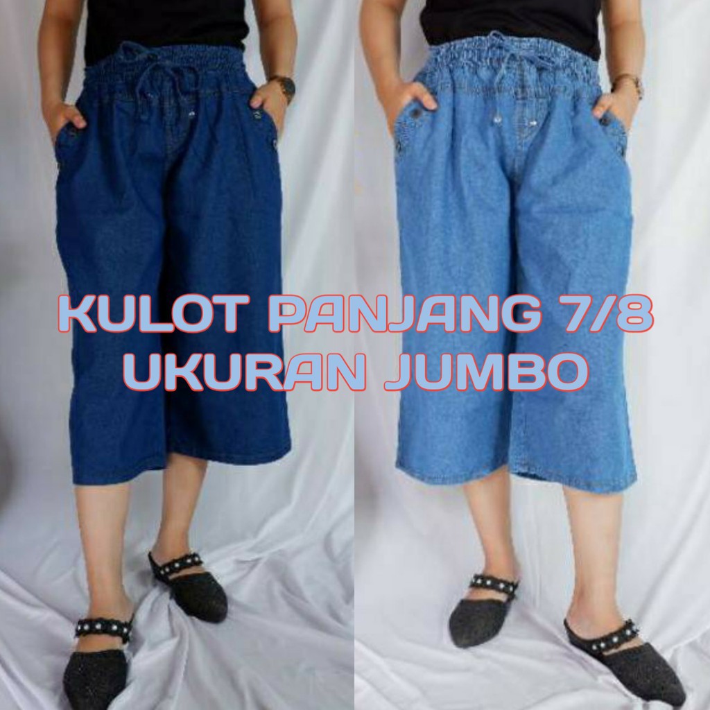 CELANA KULOT PENDEK SNOW JEANS STANDART XL DAN JUMBO XXL 7/8 DAN 3/4