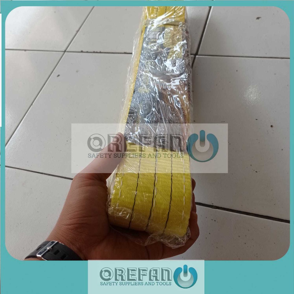 WEBBING SLING BELT 3TON X 3METER LIFTING SLINGS WEBING 3T X 3M GOSAVE-7