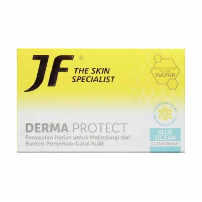 JF derma protect blue ocean 90 gram ( sabun mandi kulit gatal )