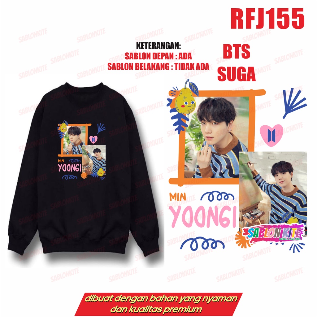 MURAH!!! SWEATER FOTO RFJ155 TAEHYUNG JUNGKOOK JIMIN JHOPE JIN NAMJOON SUGA