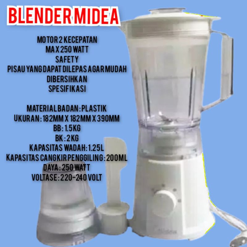 Midea Blender 1.25 Liter