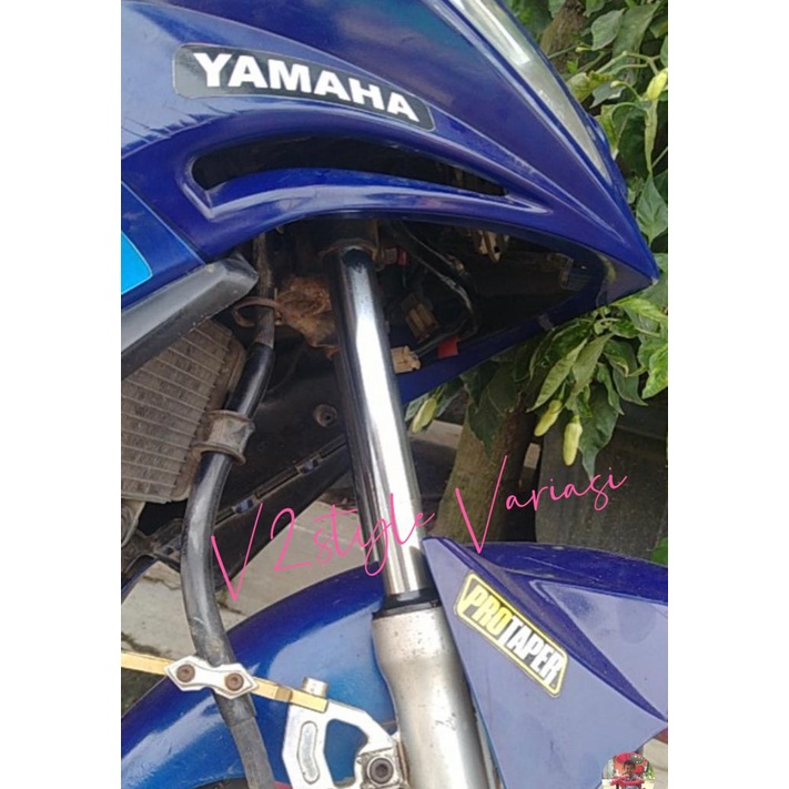 Sambungan SHOCK DEPAN HONDA YAMAHA MOTOR BEBEK MATIC Peninggi SKOK DEPAN MODEL SULING SHOK SULINGAN SOCK SOK PEREDAM KEJUT BESI DEPAN 4CM 6CM 8CM 10CM 6 8 10 CM MIO NMAX XEON JUPITER mx VEGA FIZ JUPITer MX Z BEAT SCOOPY VARIO CLICK SUPRA REVO XRIDE VIXION