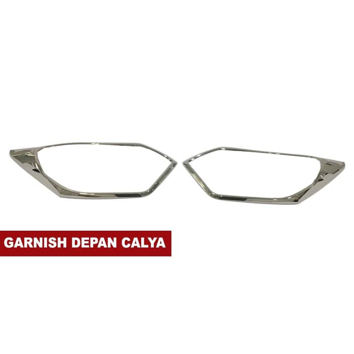 KROM/ CHROME GARNIS LAMPU DEPAN TOYOTA CALYA 2016 - ON
