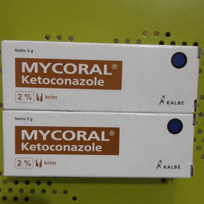 MYCORAL® Krim 2 % 5 g (Salep Gatal Jamur, Panu, Kadas, Kudis, Kurap, Hapur)