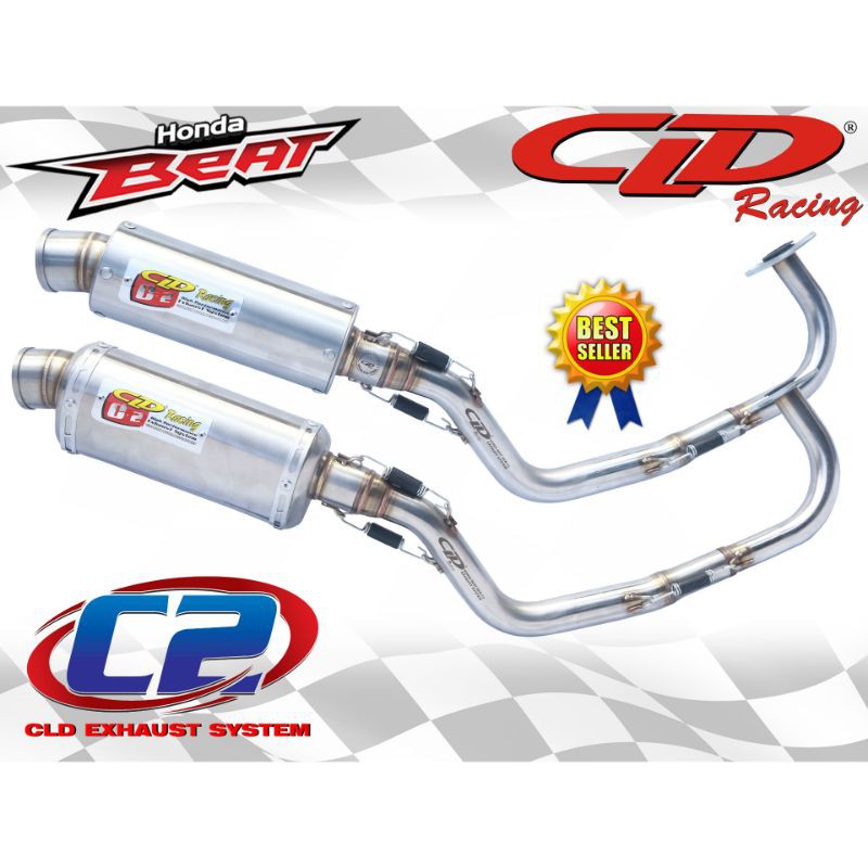 Knalpot CLD Racing Beat /Vario Type C2 Oval ORIGINAL