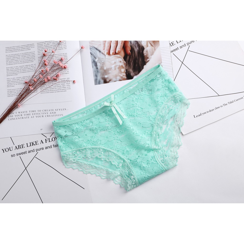 dalaman wanita CD renda brukat import celana dalam seamless fashion no: 017-1-6