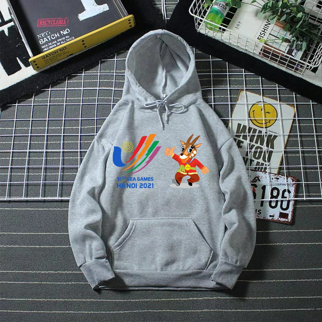 Jaket Sweater Switer Switter Hoodie Hodie Hoddie SEA GAMES HANOI 2021 SEA Asean Games Seagames ke 31th Ha Noi