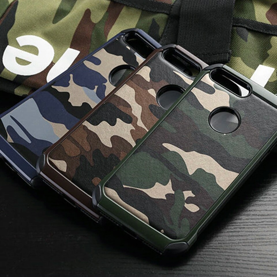 Terbaru iPhone 7 Plus Army Camo Camouflage Case Shockproof