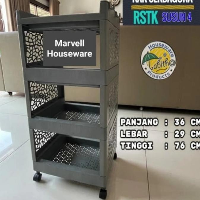 rak rstk 4 susun rak dorong roda susun