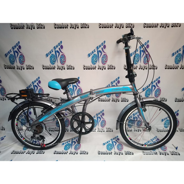 sepeda lipat 20 evergreen