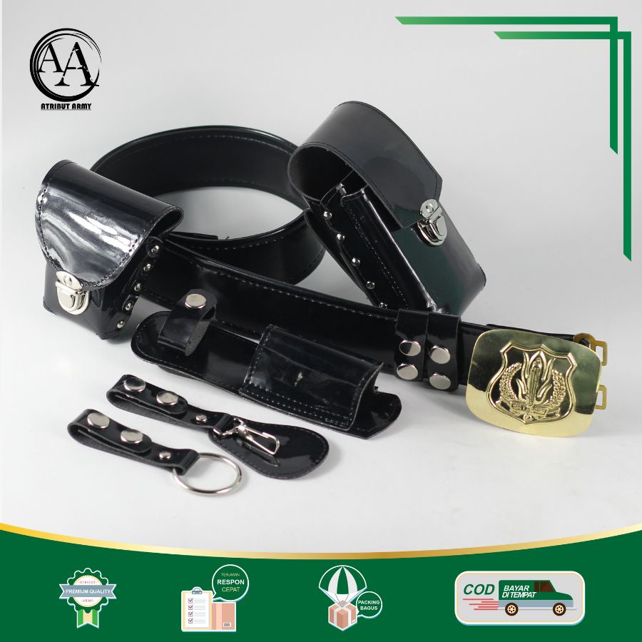 Sabuk Kopel Satpam Security &amp; Bangkol | Perlengkapan Atribut Ikat Pinggang Security Satpam - KS01