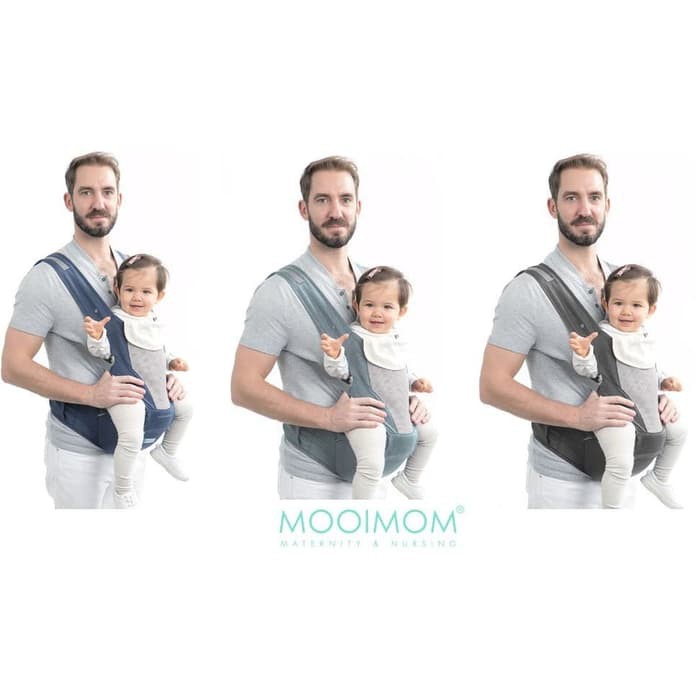 Makassar ! Hipseat Carrier Gendongan Bayi Breathable MOOIMOM