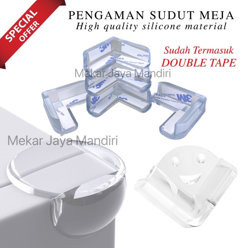 PELINDUNG SUDUT MEJA TRANPARAN / PENGAMAN SIKU SUDUT MEJA SILIKON / PELINDUNG SIKU MEJA SILICONE / TABLE SAFETY