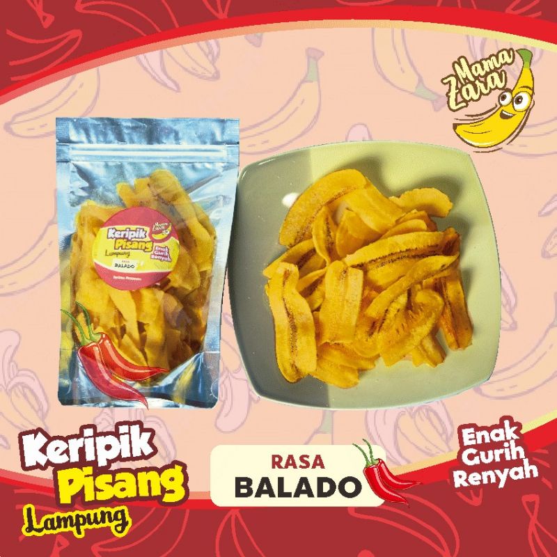 

kripik pisang Lampung (rasa balado)pkt 5 bungkus