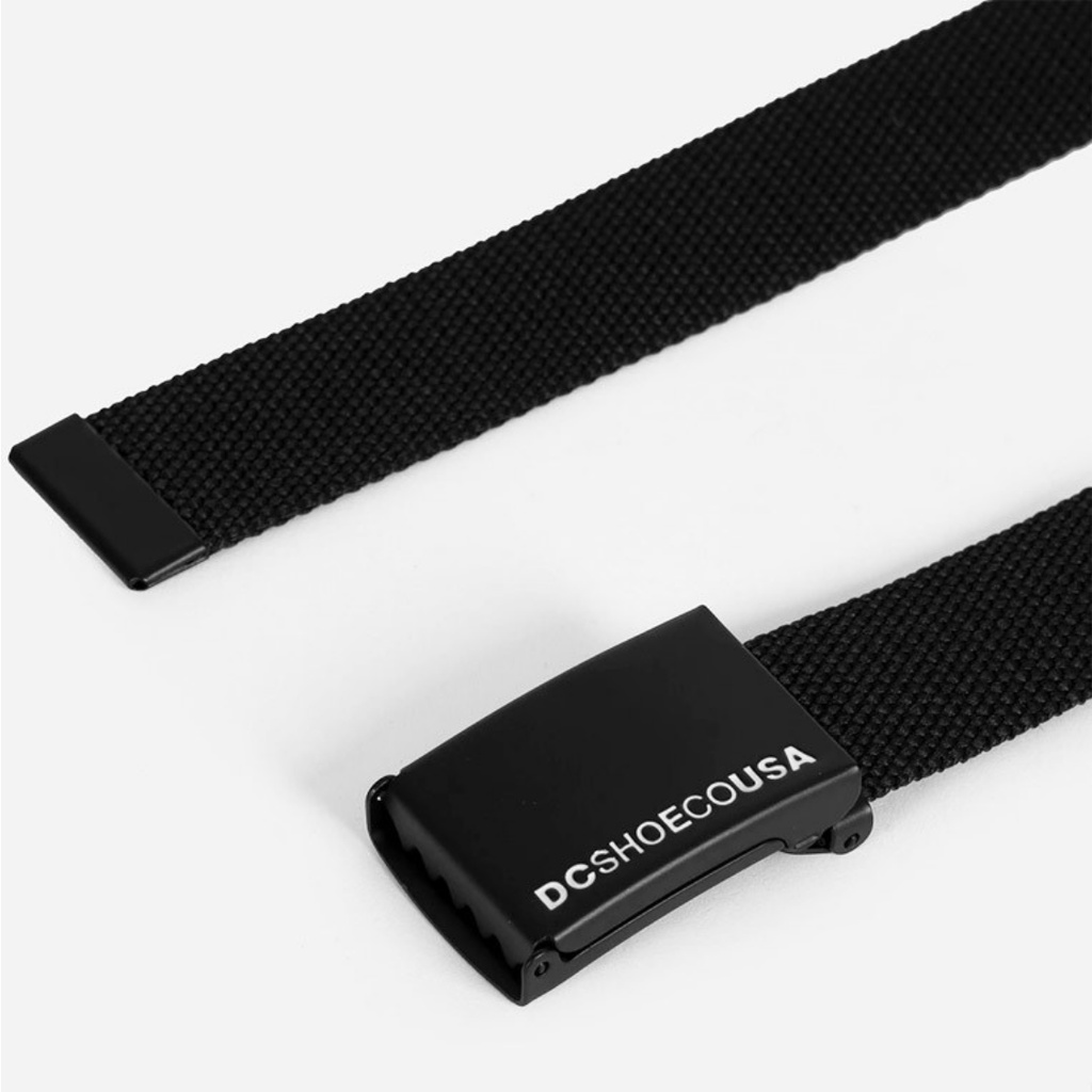 DC Shoes Web Belt 2 Black Gesper Sabuk Ikat Pinggang ORIGINAL 100%