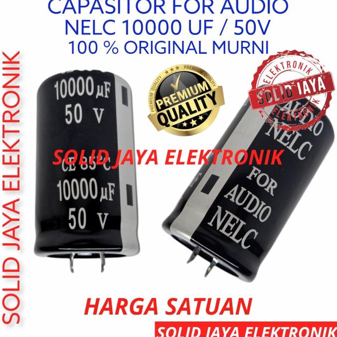 Elco Capasitor 10000Uf 50V 10000 Mikro Micro 50 Uf Elko Original Nelc