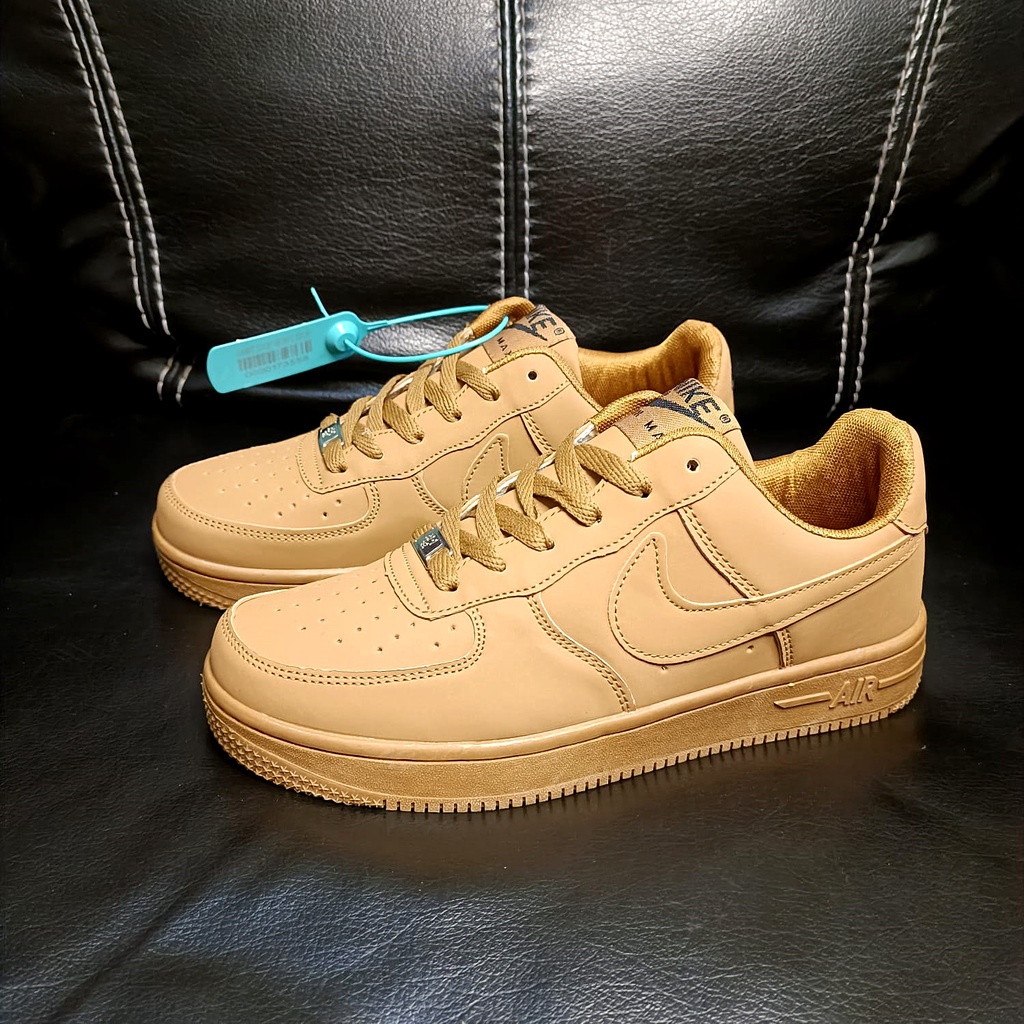 Diskon Sepatu Pria Premium Original Nike Air Force 1 Mid All Brown